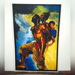 Poster Print Laminated Blackman Carries his Family 💯